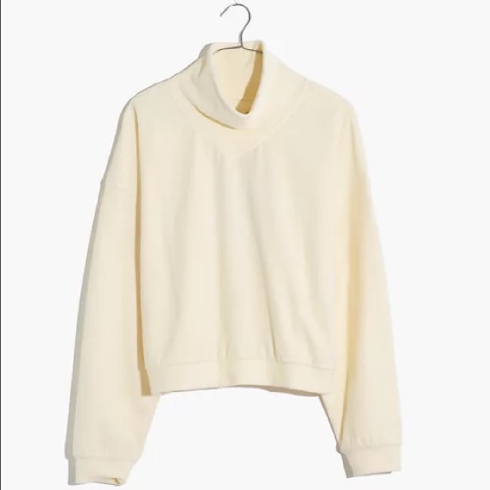 Madewell - Corduroy Turtleneck Small (Off-white)